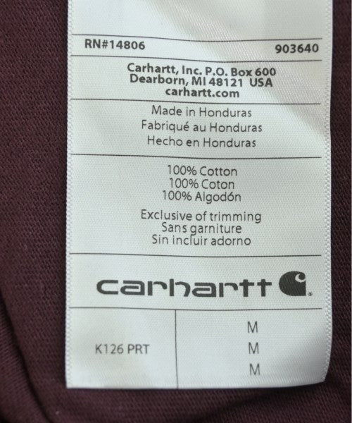 Carhartt เสื้อยืด/เสื้อท็อปส์