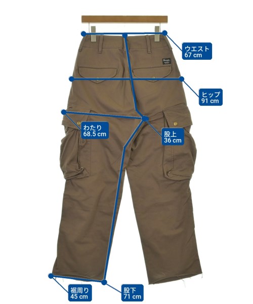Wrangler กางเกงมีกระเป๋าข้างกางเกง2-4 กระเป๋า