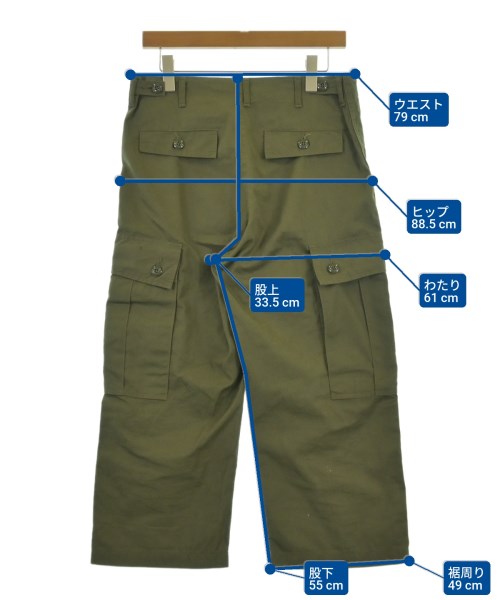 BUZZ RICKSON'S กางเกงมีกระเป๋าข้างกางเกง2-4 กระเป๋า