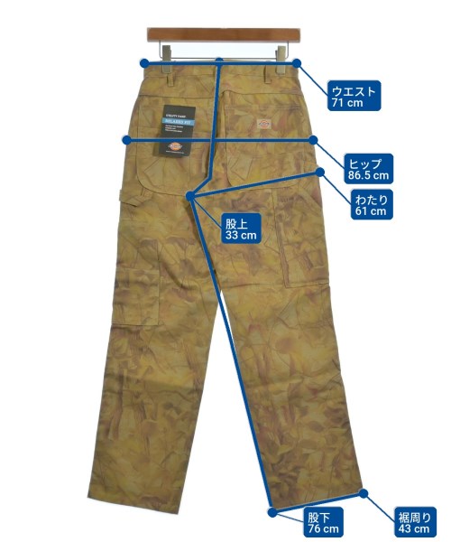 Dickies กางเกงมีกระเป๋าข้างกางเกง2-4 กระเป๋า