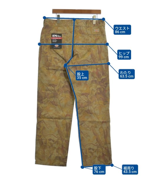 Dickies กางเกงมีกระเป๋าข้างกางเกง2-4 กระเป๋า