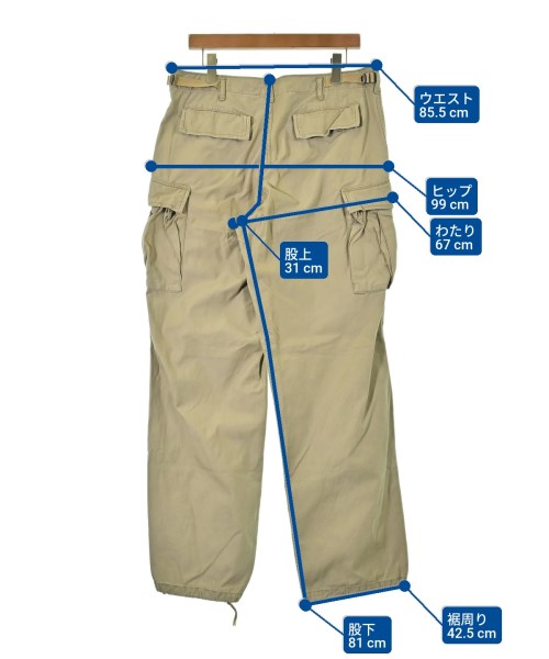 MILITARY กางเกงมีกระเป๋าข้างกางเกง2-4 กระเป๋า