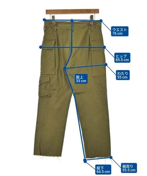 MILITARY กางเกงมีกระเป๋าข้างกางเกง2-4 กระเป๋า