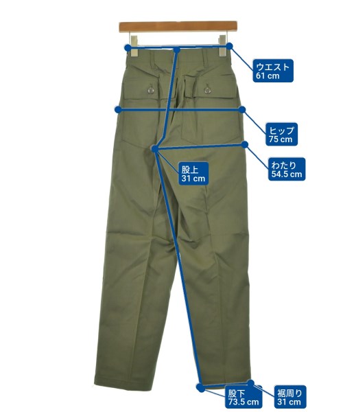 MILITARY กางเกงมีกระเป๋าข้างกางเกง2-4 กระเป๋า