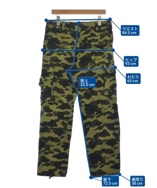 A BATHING APE กางเกงมีกระเป๋าข้างกางเกง2-4 กระเป๋า