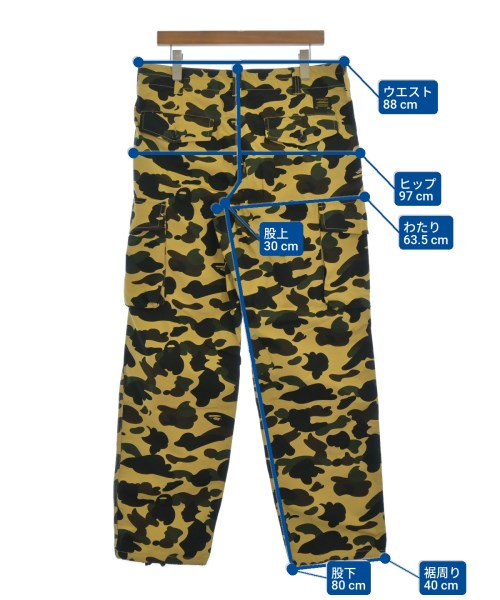 A BATHING APE กางเกงมีกระเป๋าข้างกางเกง2-4 กระเป๋า