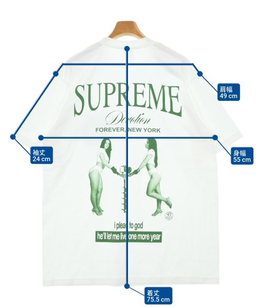 Supreme เสื้อยืด/เสื้อท็อปส์