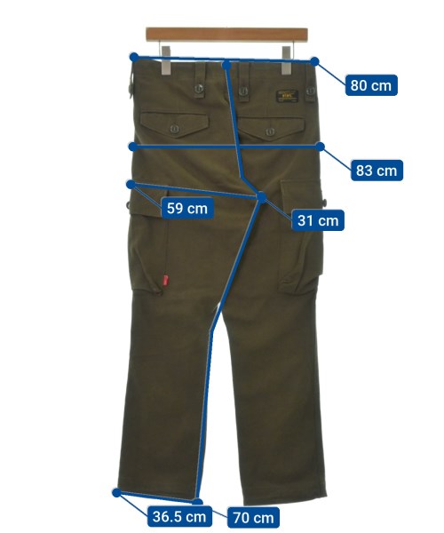 WTAPS กางเกงมีกระเป๋าข้างกางเกง2-4 กระเป๋า