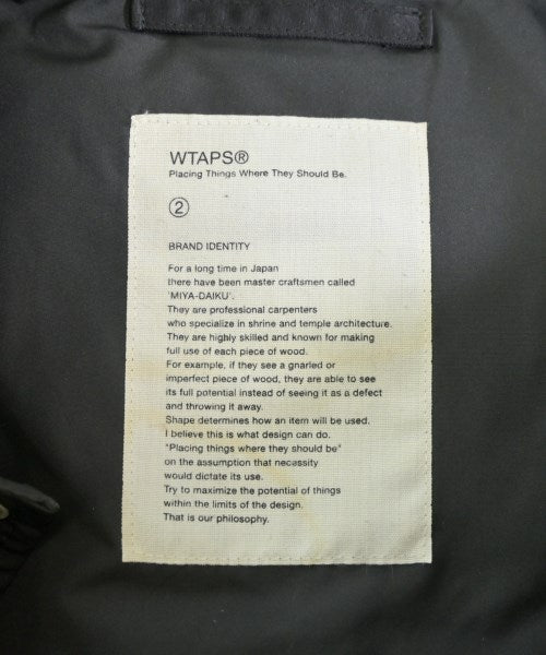 WTAPS เสื้อคลุมคอปก Soutien