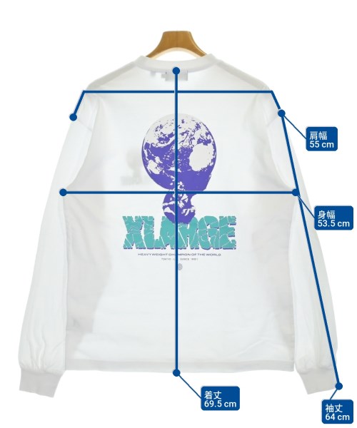 X-LARGE เสื้อยืด/เสื้อท็อปส์