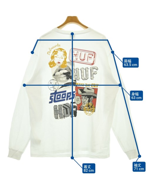 HUF เสื้อยืด/เสื้อท็อปส์