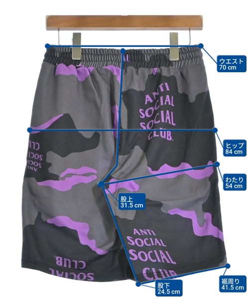 ANTI SOCIAL SOCIAL CLUB กางเกงขาสั้น