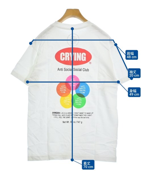 ANTI SOCIAL SOCIAL CLUB เสื้อยืด/เสื้อท็อปส์