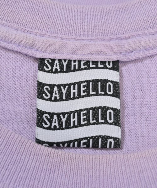 SAYHELLO เสื้อยืด/เสื้อท็อปส์