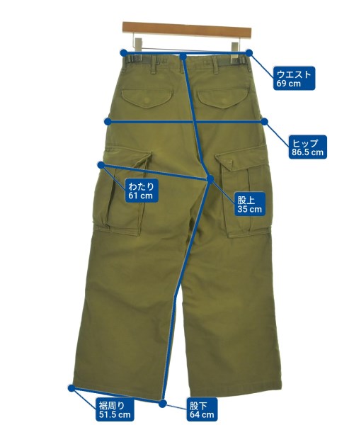 MILITARY กางเกงมีกระเป๋าข้างกางเกง2-4 กระเป๋า