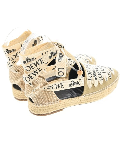 LOEWE รองเท้าพื้นเชือกสาน