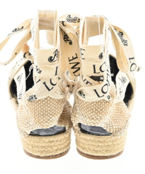 LOEWE รองเท้าพื้นเชือกสาน