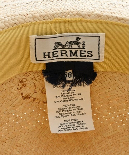 HERMES หมวกฟาง