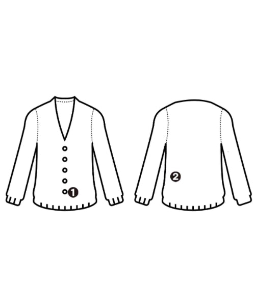 HERMES เสื้อคาร์ดิแกน