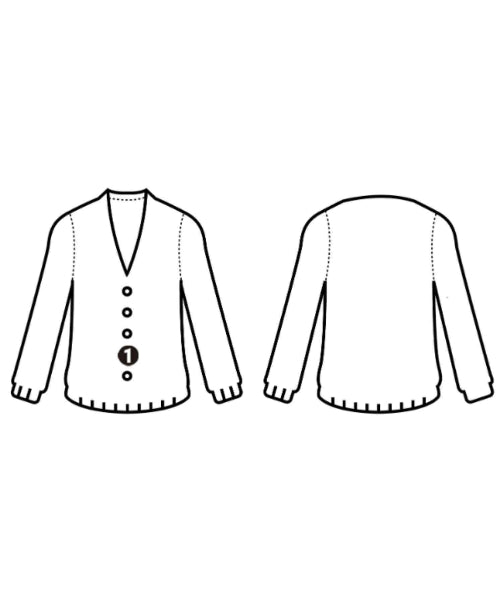 HERMES เสื้อคาร์ดิแกน