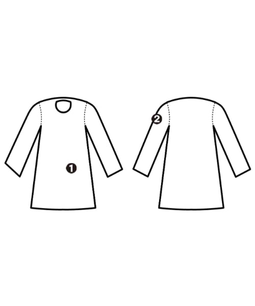 HERMES เดรสที่เป็นเสื้อเชิ้ตตัวยาว