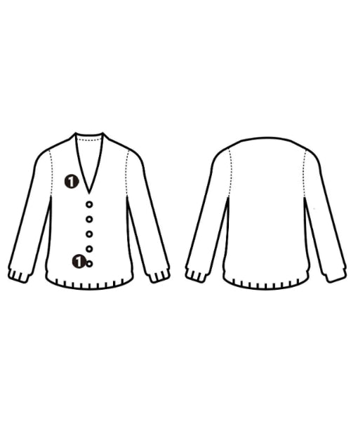 HERMES เสื้อคาร์ดิแกน
