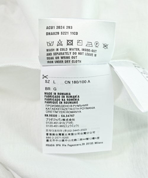 PRADA เสื้อยืด/เสื้อท็อปส์