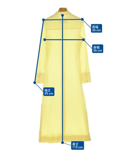 JIL SANDER เดรสที่เป็นเสื้อเชิ้ตตัวยาว