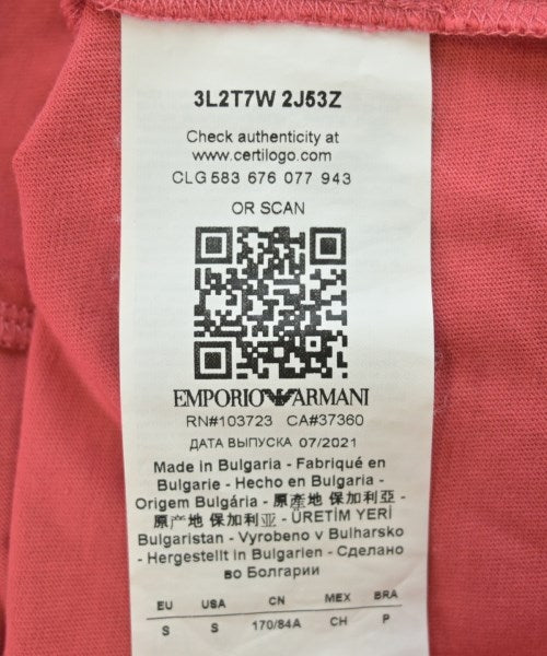 EMPORIO ARMANI เสื้อยืด/เสื้อท็อปส์