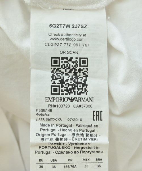 EMPORIO ARMANI เสื้อยืด/เสื้อท็อปส์