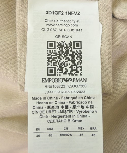 EMPORIO ARMANI เบลเซอร์/แจ็คเก็ตสูท