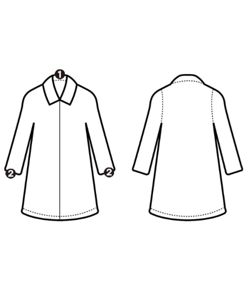 MACKINTOSH เสื้อคลุมคอปก Soutien