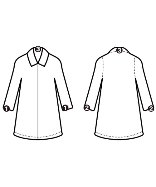 MACKINTOSH เสื้อคลุมคอปก Soutien