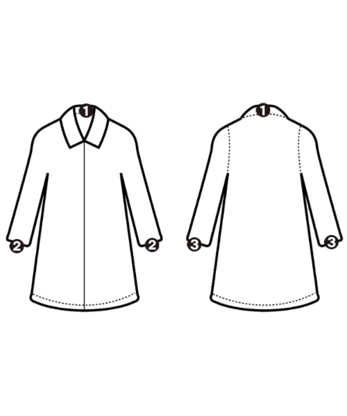 MACKINTOSH เสื้อคลุมคอปก Soutien