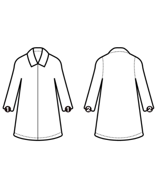 BURBERRY เสื้อคลุมคอปก Soutien