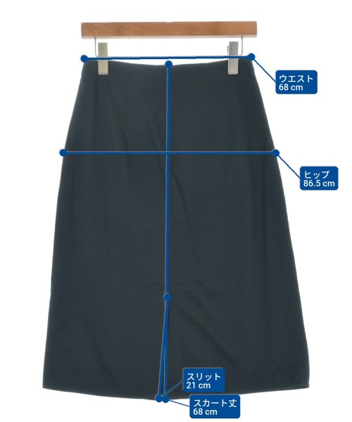 JIL SANDER NAVY กระโปรงยาวถึงเข่า