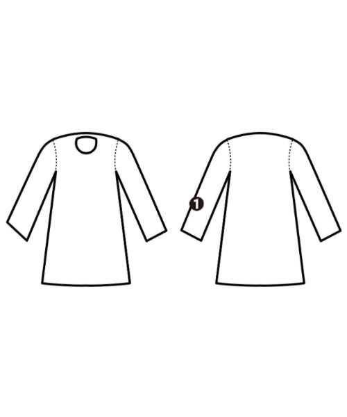 EVEX by KRIZIA เดรสที่เป็นเสื้อเชิ้ตตัวยาว
