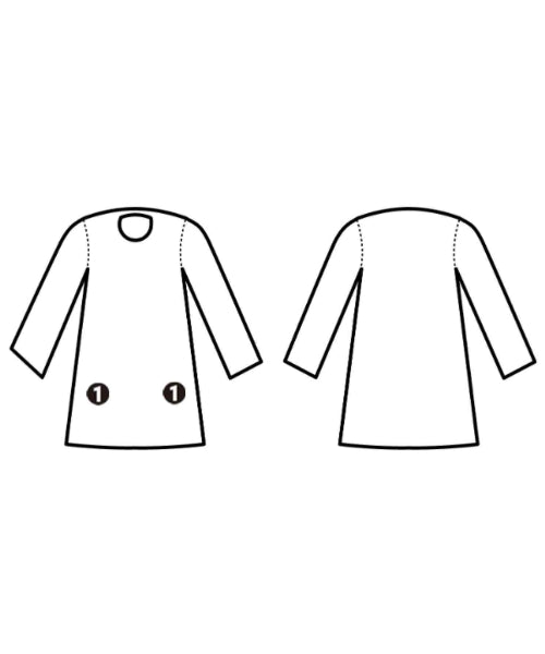 HIROKO BIS เดรสที่เป็นเสื้อเชิ้ตตัวยาว