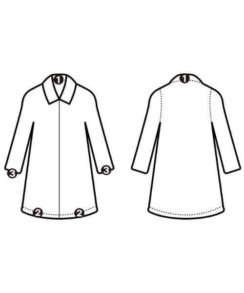 Max Mara เสื้อคลุมคอปก Soutien