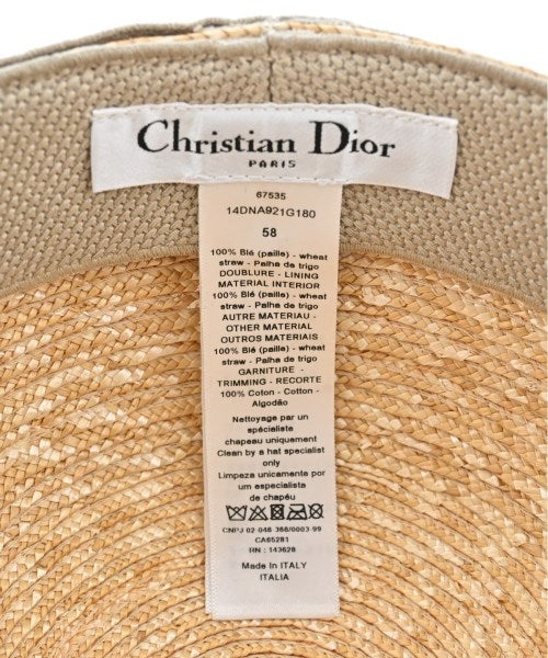 Christian Dior หมวกฟาง