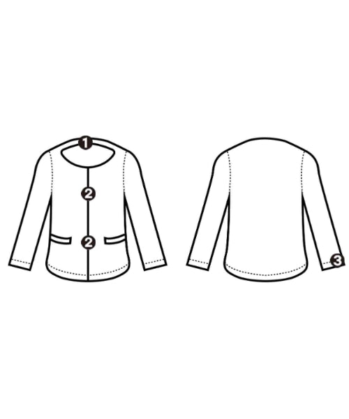 RENA LANGE แจ็คเก็ตไม่มีปก