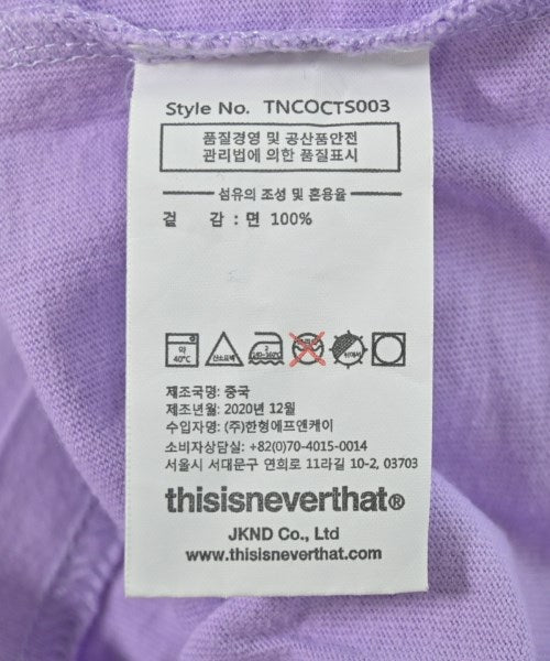 thisisneverthat เสื้อยืด/เสื้อท็อปส์