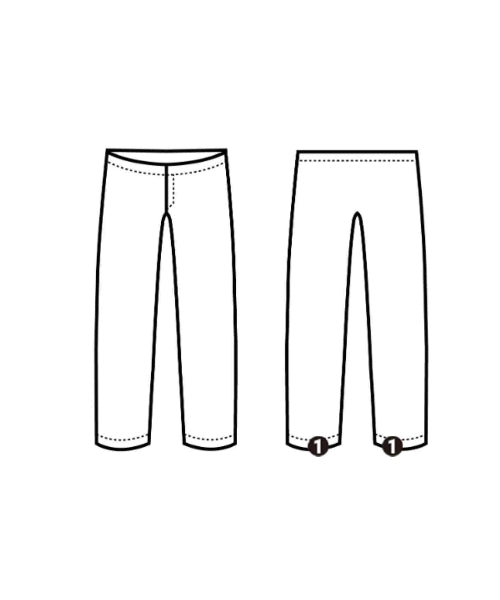 COMFORTABLE REASON กางเกงมีกระเป๋าข้างกางเกง2-4 กระเป๋า