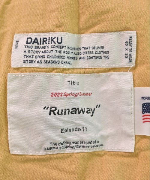 DAIRIKU กางเกงมีกระเป๋าข้างกางเกง2-4 กระเป๋า