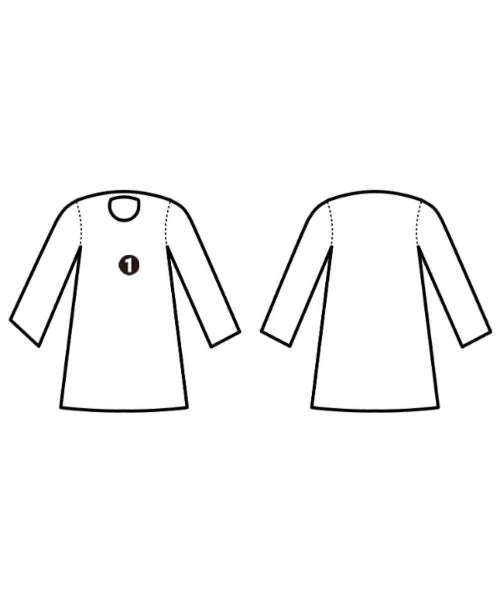 PLAN C เดรสที่เป็นเสื้อเชิ้ตตัวยาว