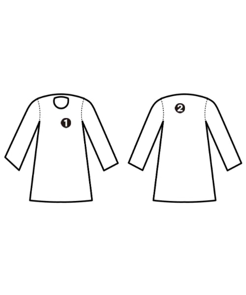 PLAN C เดรสที่เป็นเสื้อเชิ้ตตัวยาว