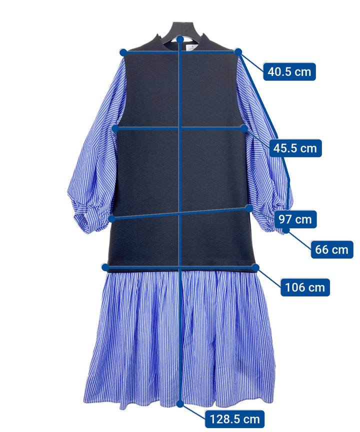 LANVIN en bleu ชุดเดรส