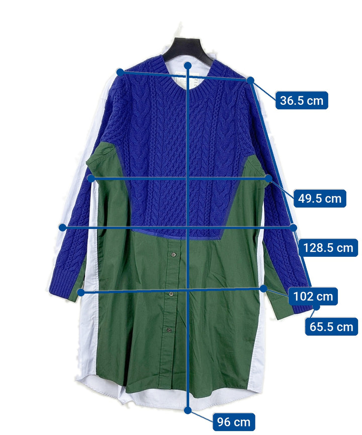 sacai เดรสที่เป็นเสื้อเชิ้ตตัวยาว