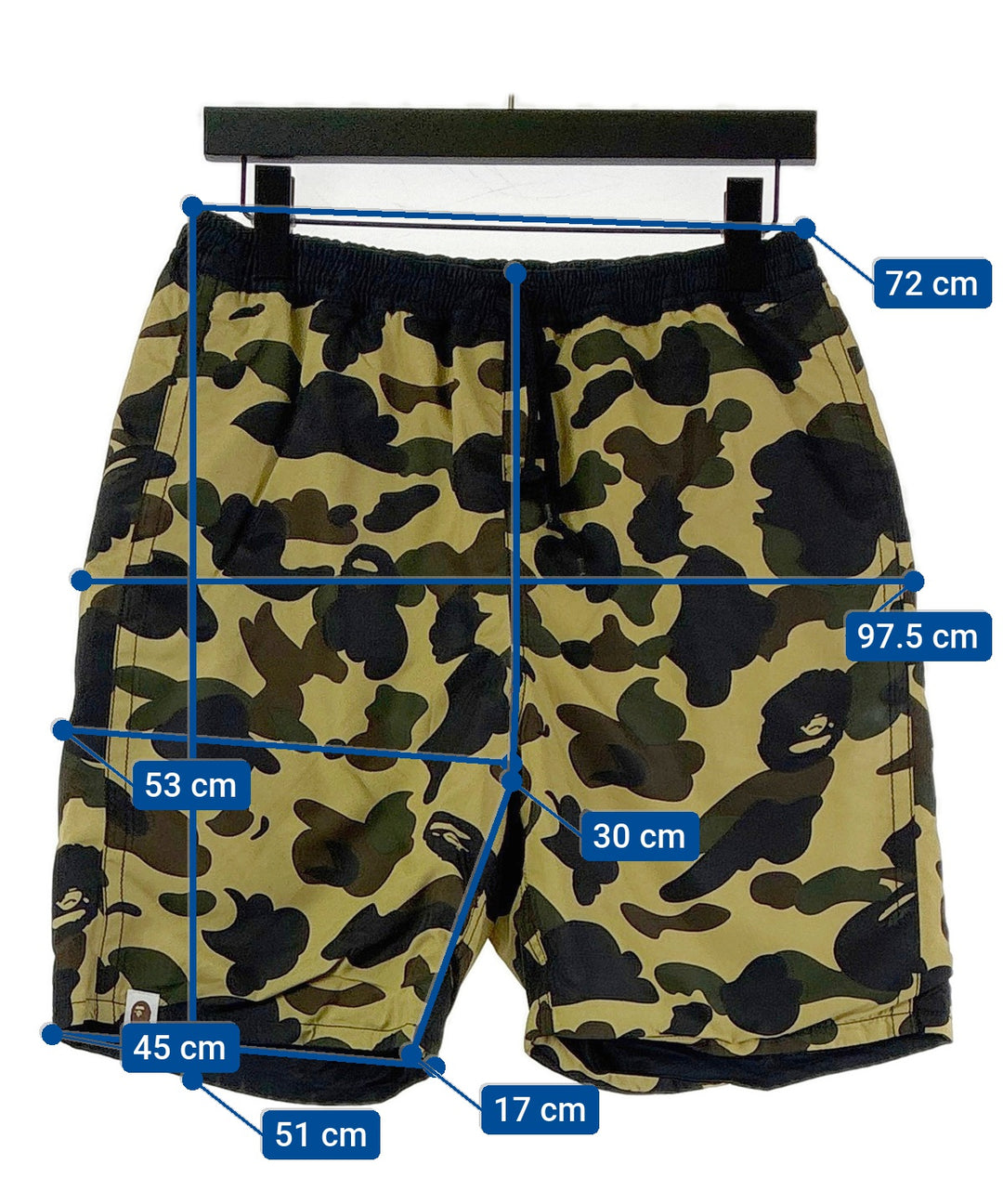 A BATHING APE กางเกงขาสั้น