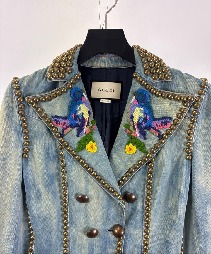 GUCCI แจ็คเก็ตยีนส์
